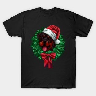 Christmas Rottweiler T-Shirt